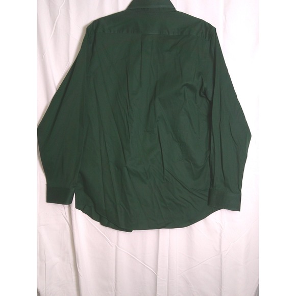 Croft & Barrow Mens Classic Fit Button Long Sleeve Shirt Green Size 16.5 34/35 - Picture 3 of 4